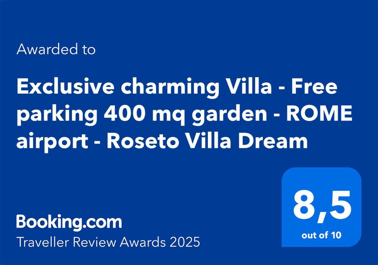 Exclusive Charming Villa - Free Parking 400 Mq Garden - Rome Airport - Roseto Villa Dream Fregenae Zewnętrze zdjęcie